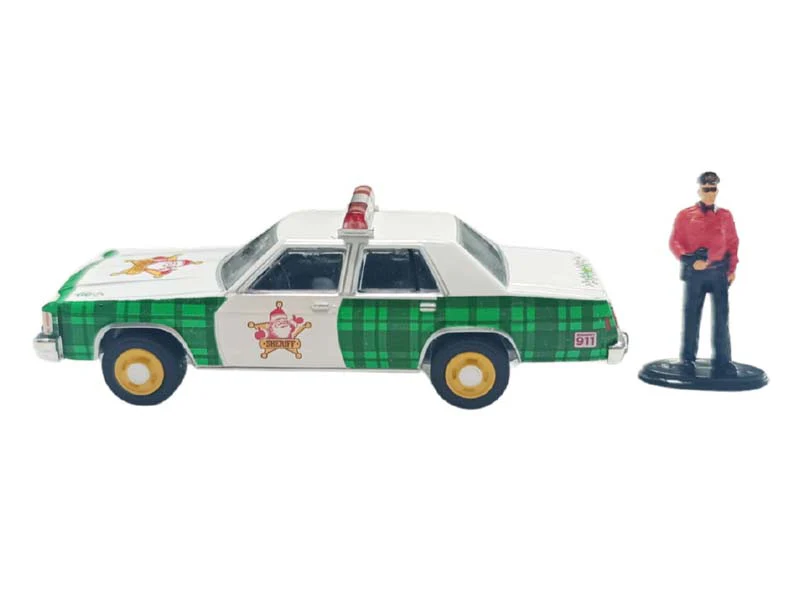 1981 Ford LTD Crown Victoria w/ Police Officer Figure (Christmas 2025 Edition) Diecast 1:64 Scale Model - Greenlight 30564F - Image 8