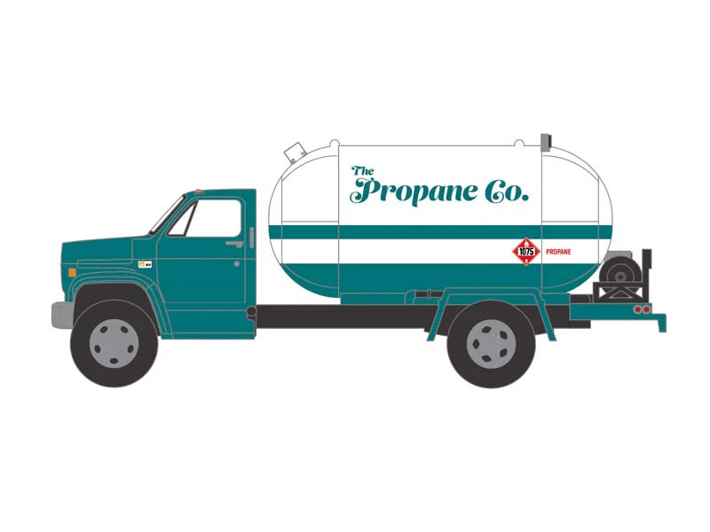 1982 Chevrolet C-60 Propane Truck – White & Green Metallic (S.D. Trucks Series 20) Diecast 1:64 Scale Model - Greenlight 45200B - Image 2