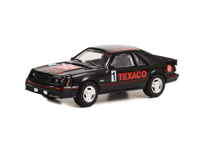 1982 Ford Mustang GT - Texaco #1 (Running on Empty Series 15) Diecast 1:64 Scale Model - Greenlight 41150C
