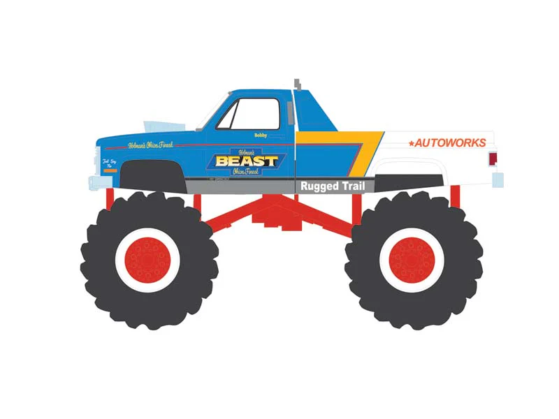 1983 Chevrolet C30 Holman’s Beast Monster Truck (Kings of Crunch Series 16) Diecast 1:64 Scale Model - Greenlight 49160B - Image 9