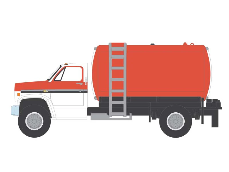 1984 Chevrolet C-70 Fertilizer Truck – Red and White Cab w/ Red Tank (S.D. Trucks Series 19) Diecast 1:64 Scale Model - Greenlight 45190A - Image 7