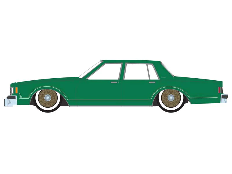 1985 Chevrolet Impala - Bright Green Metallic (California Lowriders Series 4) Diecast 1:64 Scale Model - Greenlight 63050F - Image 2