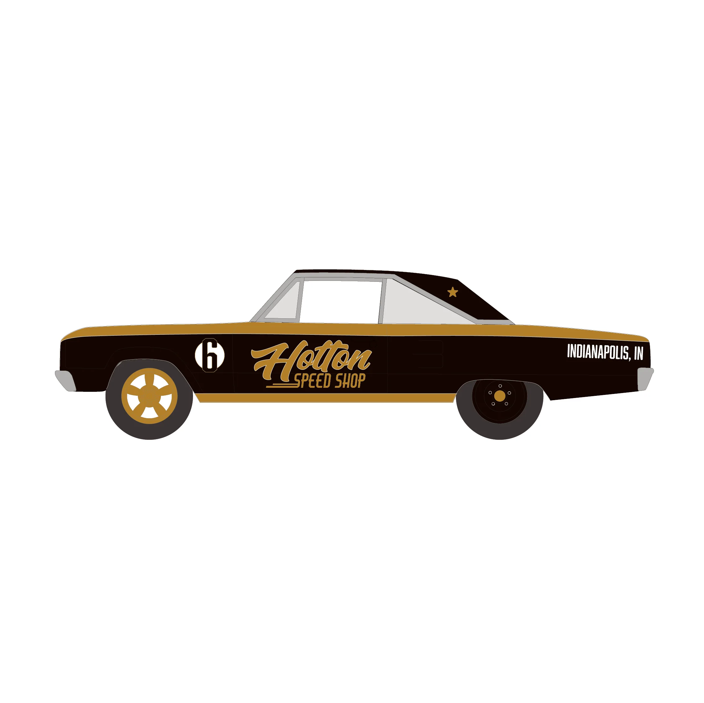 1985 Dodge Ram D350 Ramp Truck w/ 1965 Dodge Coronet Hotton Speed Shop (H.D. Trucks Series 26) Diecast 1:64 Scale Model - Greenlight 33260A - Image 8