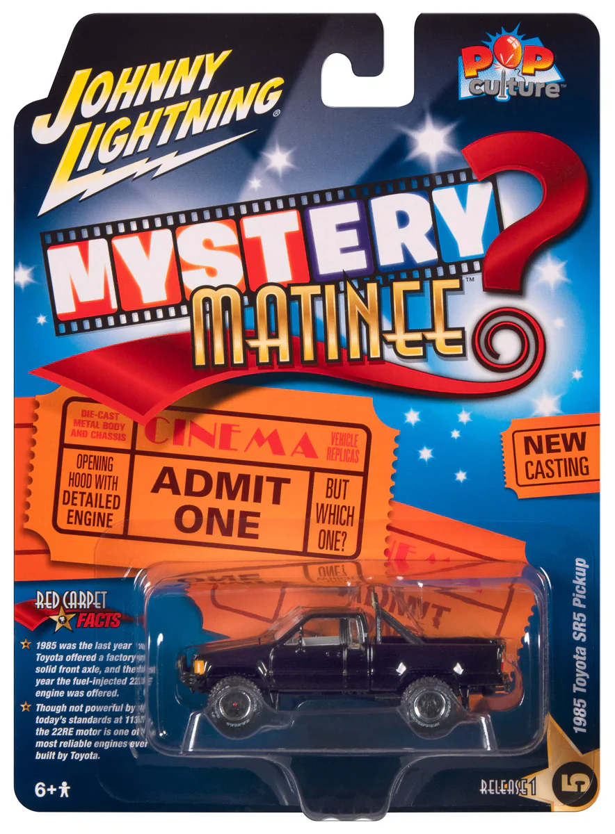 1985 Toyota SR5 Pickup Truck - Black Diecast 1:64 Scale Model - Johnny Lightning JLSP374 - Image 2