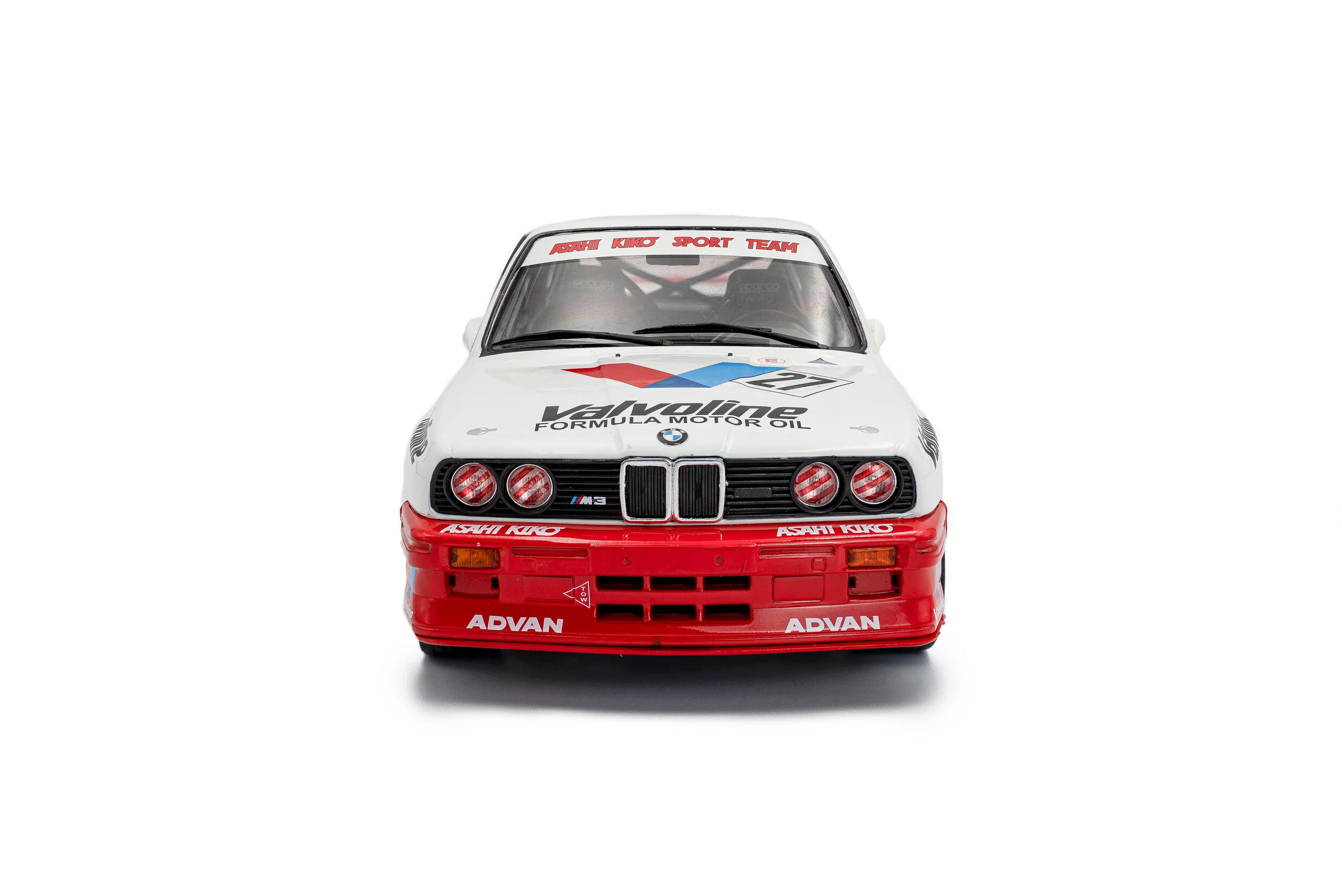 1986 BMW M3 #27 Kawamoto / Reid JTCC White Diecast 1:18 Scale Model - Solido S1801529 - Image 3