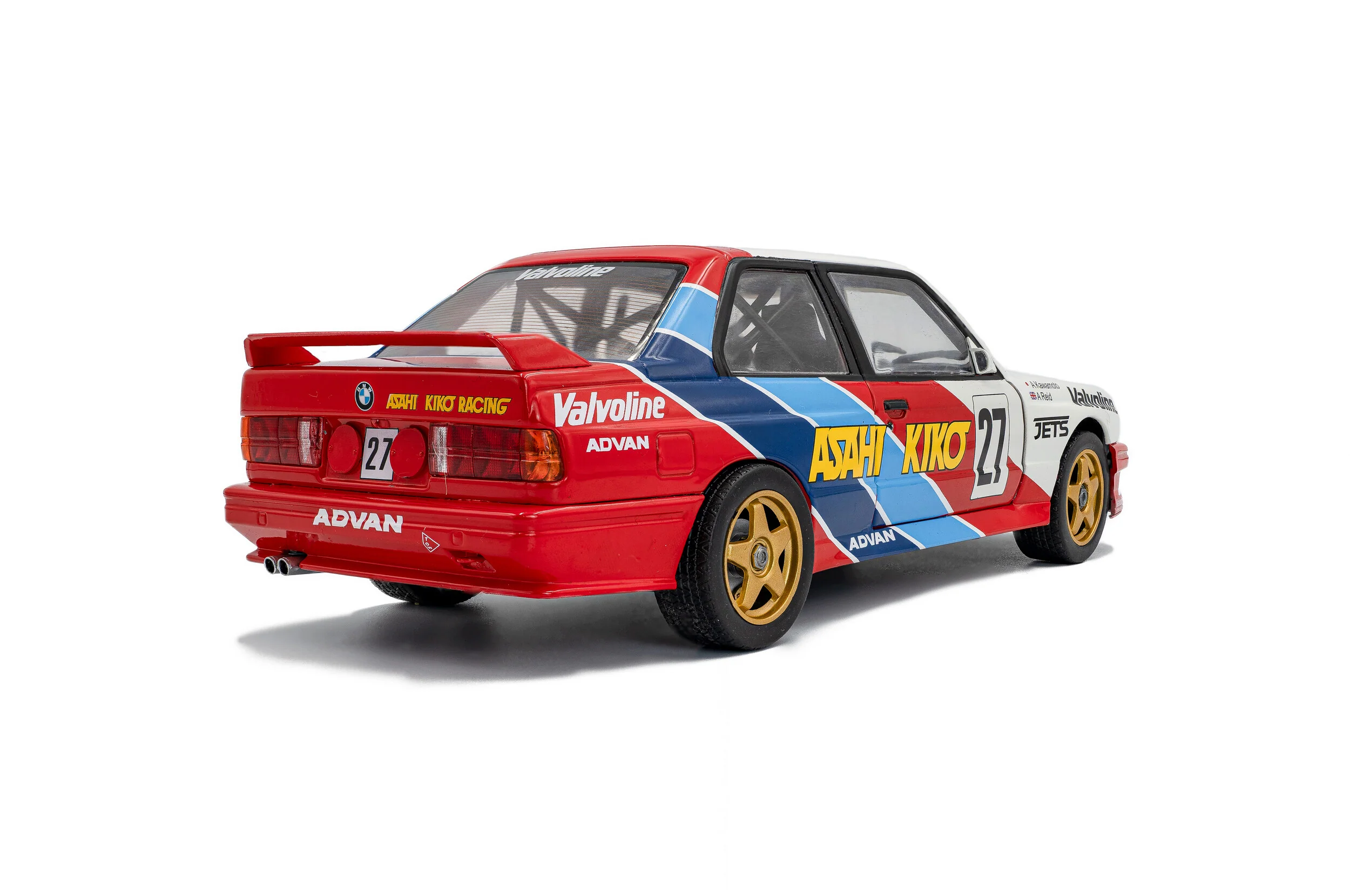 1986 BMW M3 #27 Kawamoto / Reid JTCC White Diecast 1:18 Scale Model - Solido S1801529 - Image 5