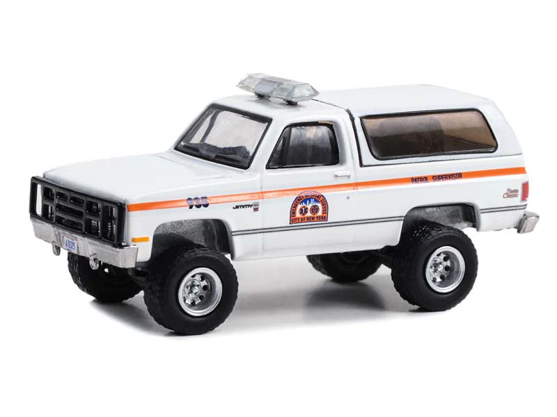 1986 GMC Jimmy - NYC EMS Patrol Supervisor Diecast 1:64 Scale Model - Greenlight 30445