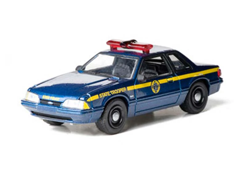 1988 Ford Mustang - New York State Police (Hot Pursuit Series 8) Diecast 1:64 Scale Model - Greenlight 42650A