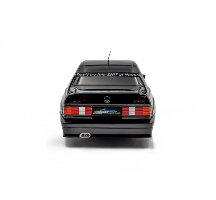 1990 Mercedes-Benz 190 (W201) EVO II Black Diecast 1:18 Scale Model - Solido S1801012 - Image 3