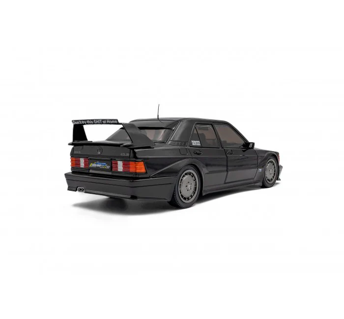 1990 Mercedes-Benz 190 (W201) EVO II Black Diecast 1:18 Scale Model - Solido S1801012 - Image 4