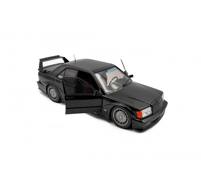 1990 Mercedes-Benz 190 (W201) EVO II Black Diecast 1:18 Scale Model - Solido S1801012 - Image 6