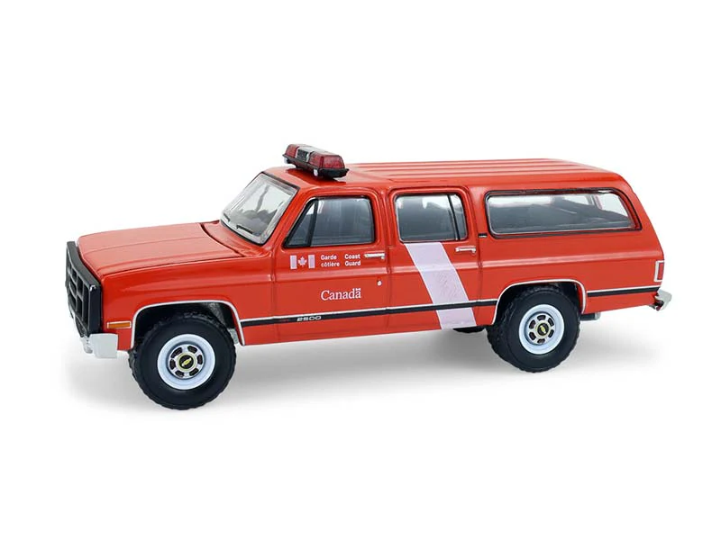 1991 GMC Suburban - Canada Coast Guard (Hot Pursuit - Canada Special Edition) Diecast 1:64 Scale Model - Greenlight 43065F