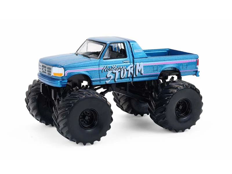 1993 Ford F-250 Northern Storm Monster Truck (Kings of Crunch Series 16) Diecast 1:64 Scale Model - Greenlight 49160F