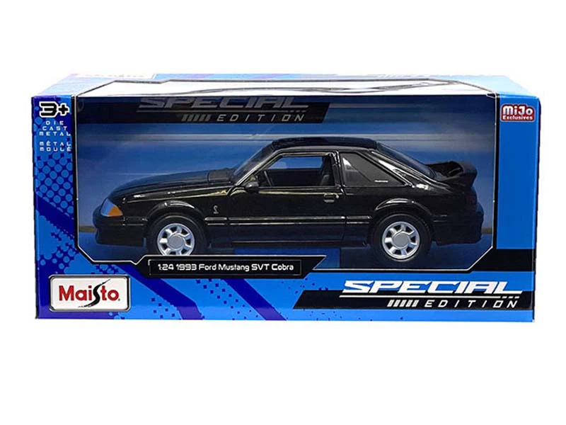1993 Ford Mustang SVT Cobra – Black (Special Edition) Diecast 1:24 Scale Model - Maisto 32906BK - Image 3