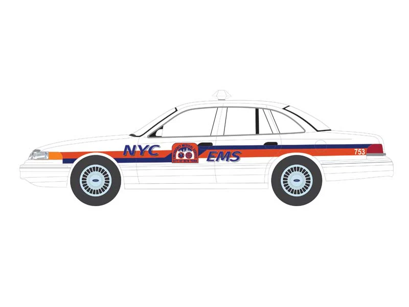 1994 Ford Crown Victoria - NYC EMS (First Responders Series 2) Diecast 1:64 Scale Model - Greenlight 67060C - Image 7