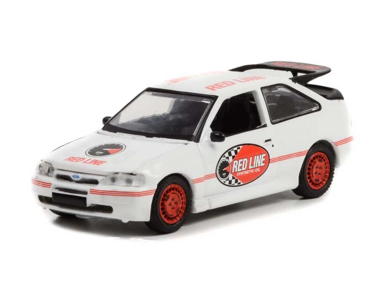 1995 Ford Escort RS Cosworth - Red Line Synthetic Oil (Running on Empty) Series 14 Diecast 1:64 Scale Model - Greenlight 41140E