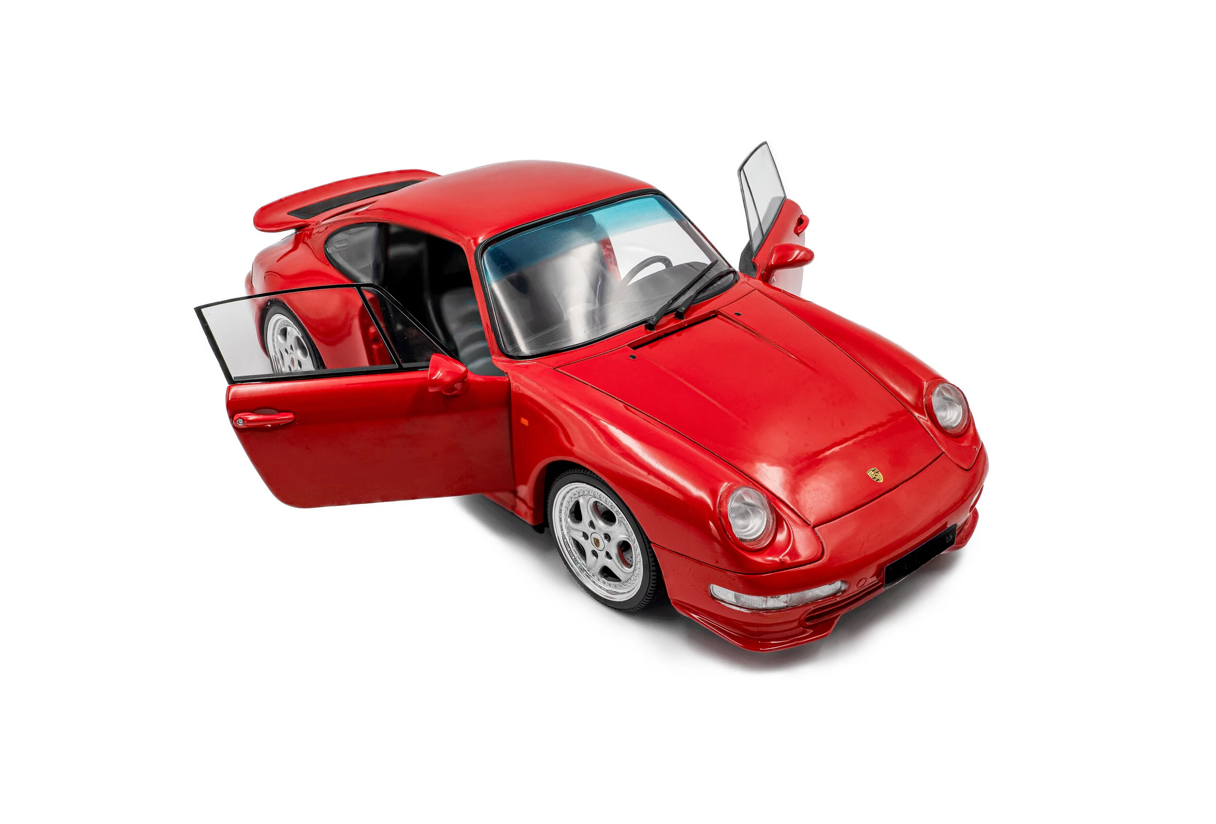 1997 Porsche 911 (993) Carrera RS – Indischrot Red Diecast 1:18 Scale Model - Solido S1810104 - Image 2
