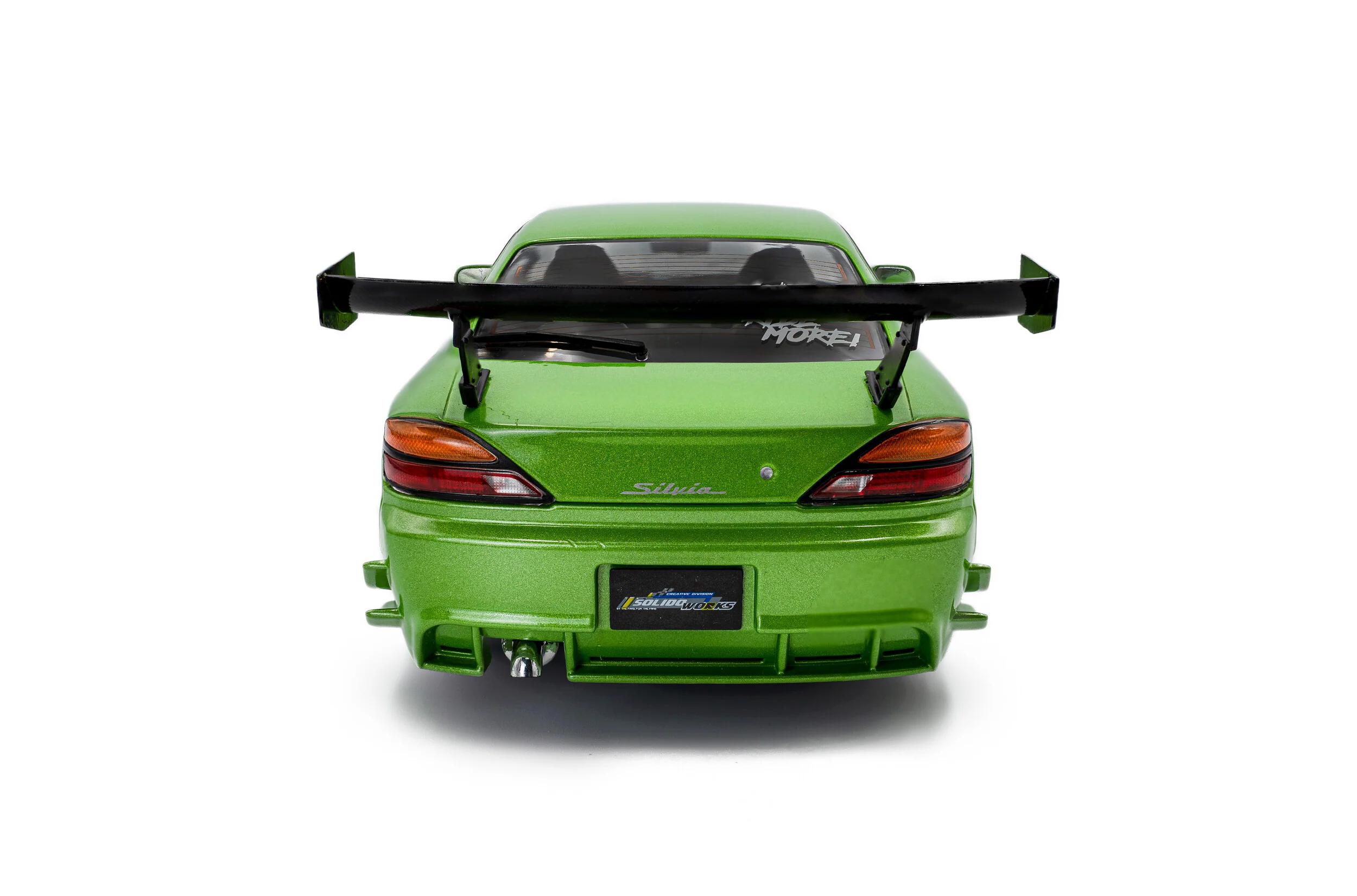 1999 Nissan Silvia S15 Spec-R Aero Solido Works – Green Diecast 1:18 Scale Model - Solido S1812203 - Image 6