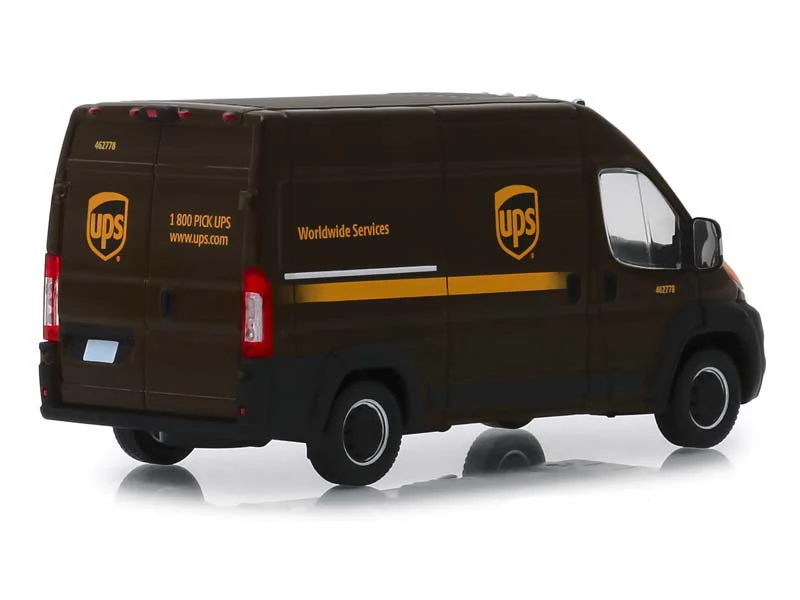 2018 Ram ProMaster 2500 Cargo High Roof - United Parcel Service (UPS) Worldwide Services Diecast 1:43 Scale Model - Greenlight 86156 - Image 2