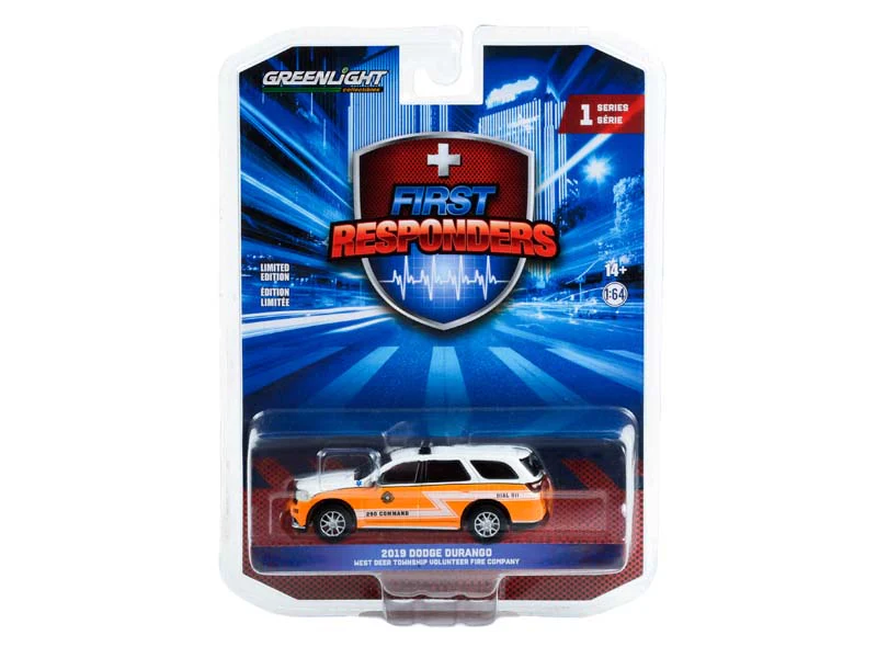 2019 Dodge Durango - West Deer Township Volunteer Paramedic Pennsylvania (First Responders) Series 1 Diecast 1:64 Scale Model - Greenlight 67040D - Image 2
