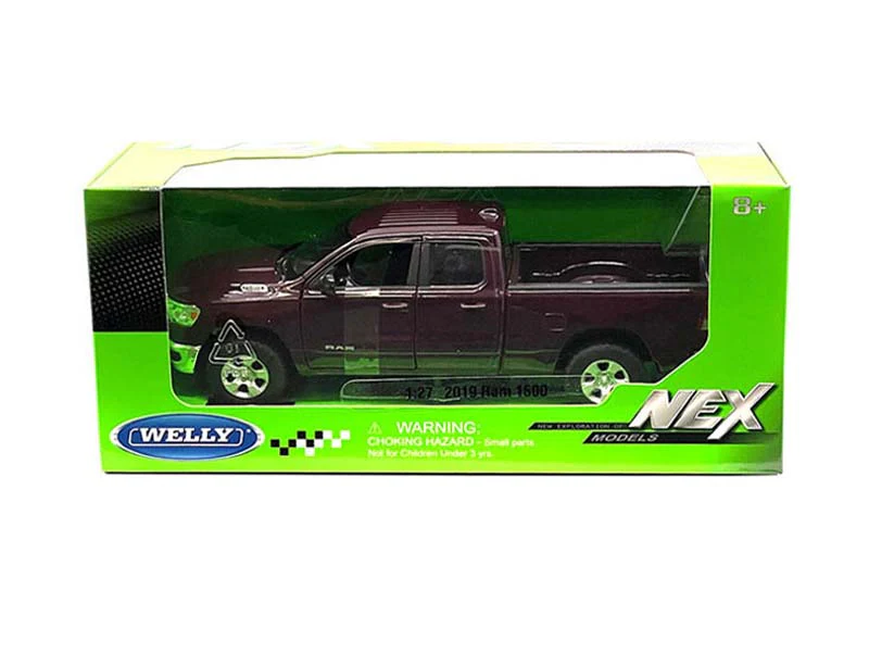 2019 Dodge Ram 1500 Pickup Truck – Red (NEX) Diecast 1:24 Scale Model - Welly 24104MRD - Image 2