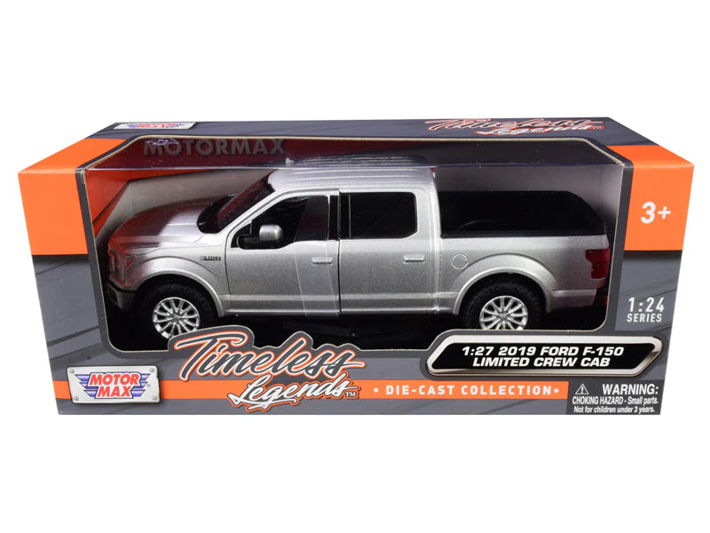 2019 Ford F-150 Limited Crew Cab Pickup Truck Metallic Silver (Timeless Legends) Diecast 1:27 Scale Model - Motormax 79364SIL - Image 2