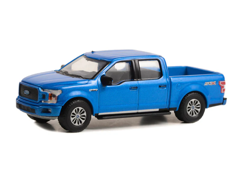 2020 Ford F-150 XL w/ STX Package - Velocity Blue (Showroom Floor) Series 2 Diecast 1:64 Scale Model Car - Greenlight 68020A