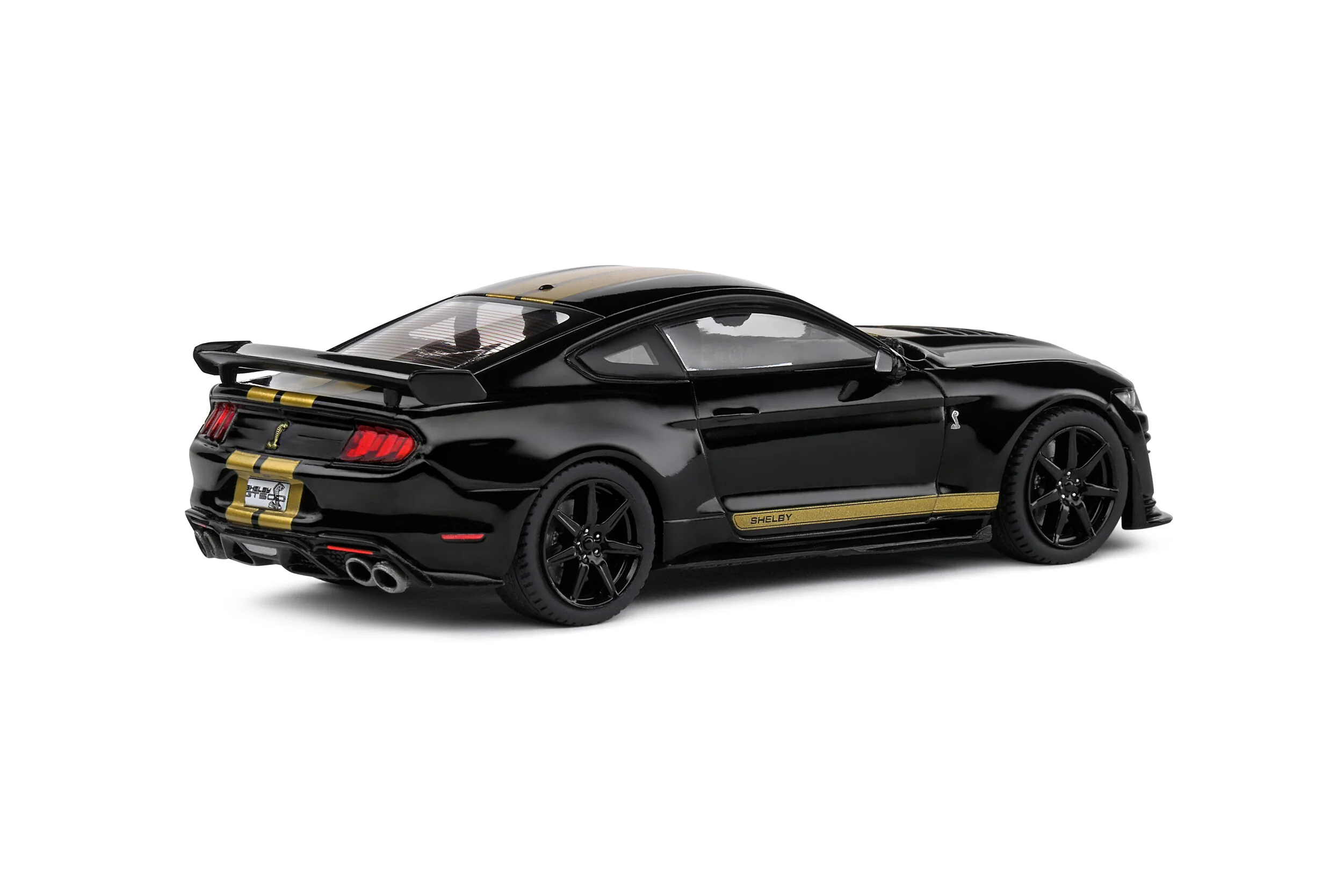 2020 Ford Mustang Shelby GT500 - Black / Gold Diecast 1:43 Scale Model - Solido S4311506 - Image 4