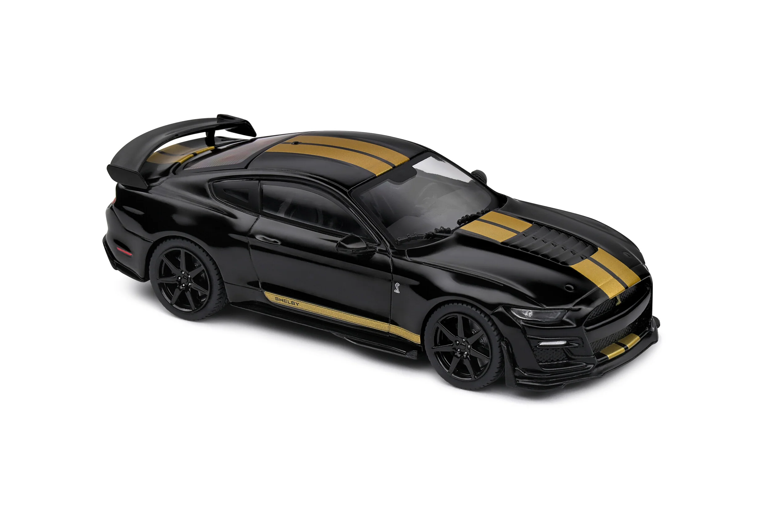 2020 Ford Mustang Shelby GT500 - Black / Gold Diecast 1:43 Scale Model - Solido S4311506 - Image 8