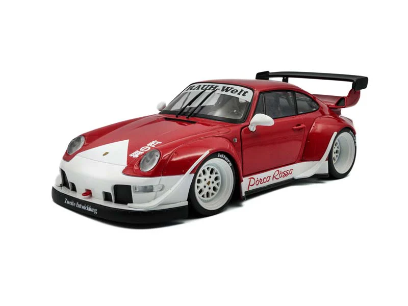 2020 RWB Body Kit Porco Rosso – Red/White Diecast 1:18 Scale Model - Solido S1808505