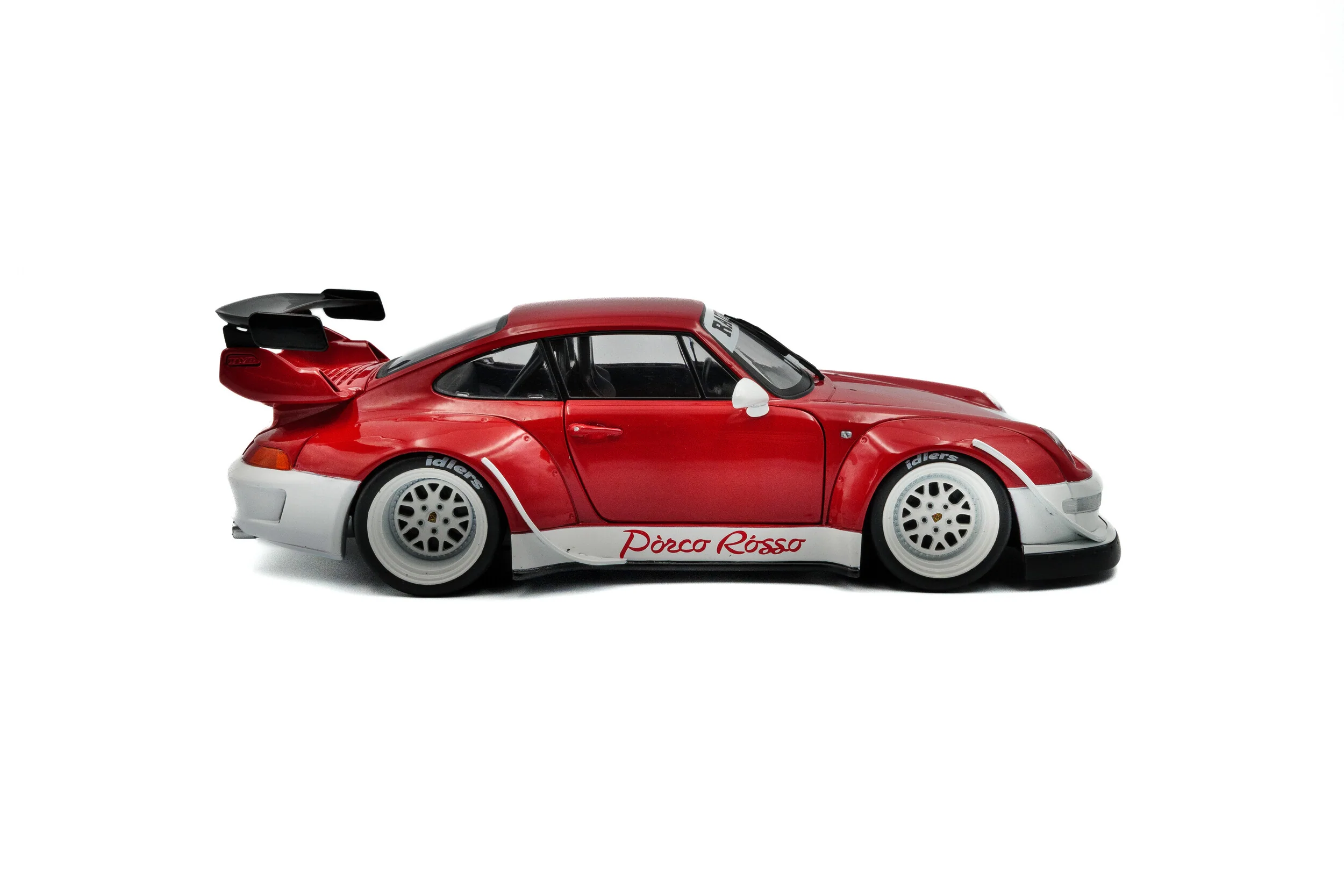 2020 RWB Body Kit Porco Rosso – Red/White Diecast 1:18 Scale Model - Solido S1808505 - Image 4