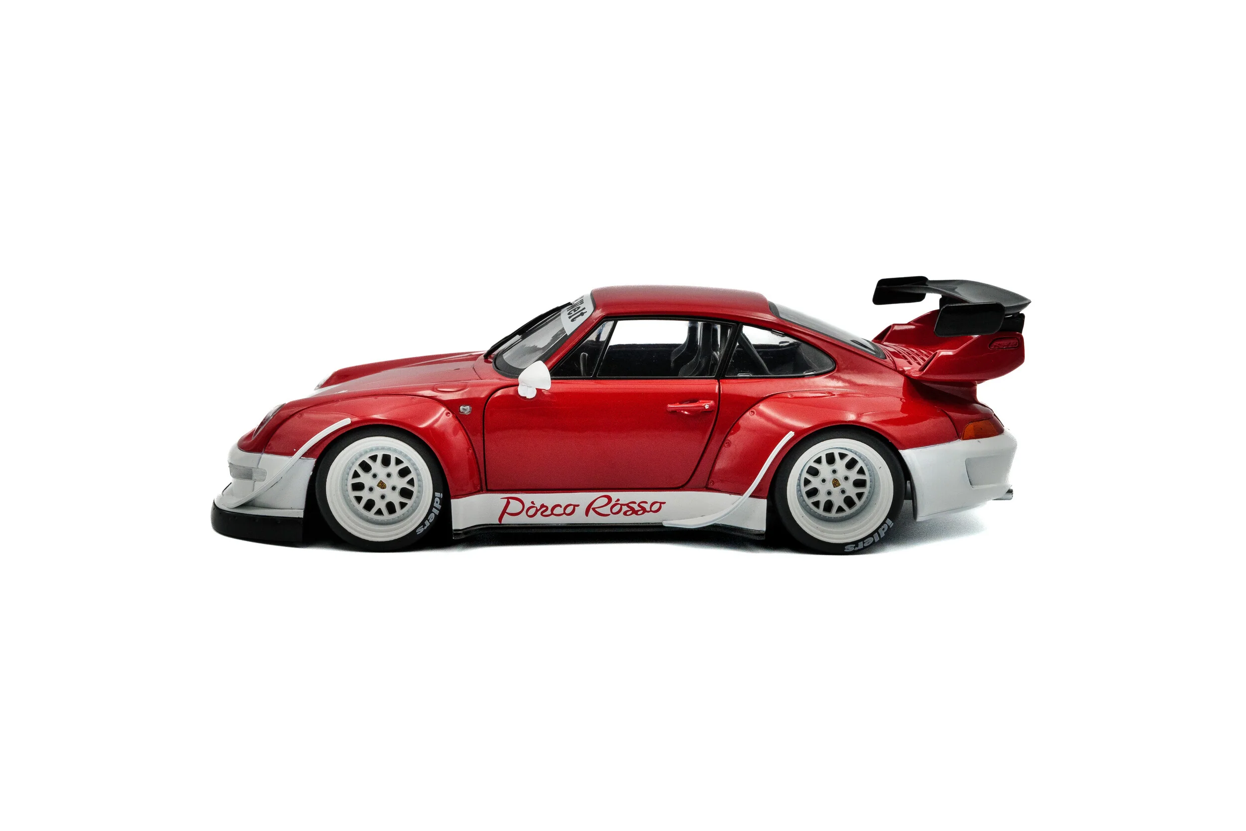2020 RWB Body Kit Porco Rosso – Red/White Diecast 1:18 Scale Model - Solido S1808505 - Image 7