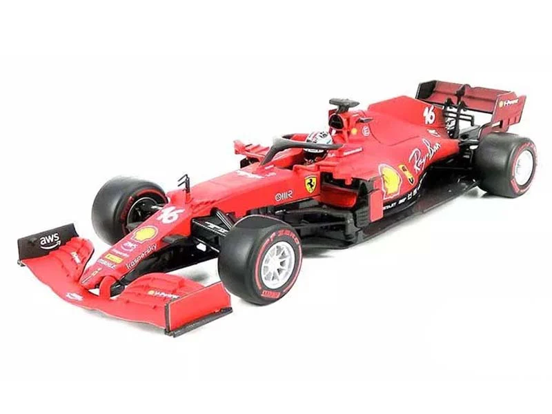 2021 Ferrari SF21 Charles Leclerc #16 – (Scuderia Ferrari Racing) Diecast 1:18 Scale Model - Bburago 16809LC