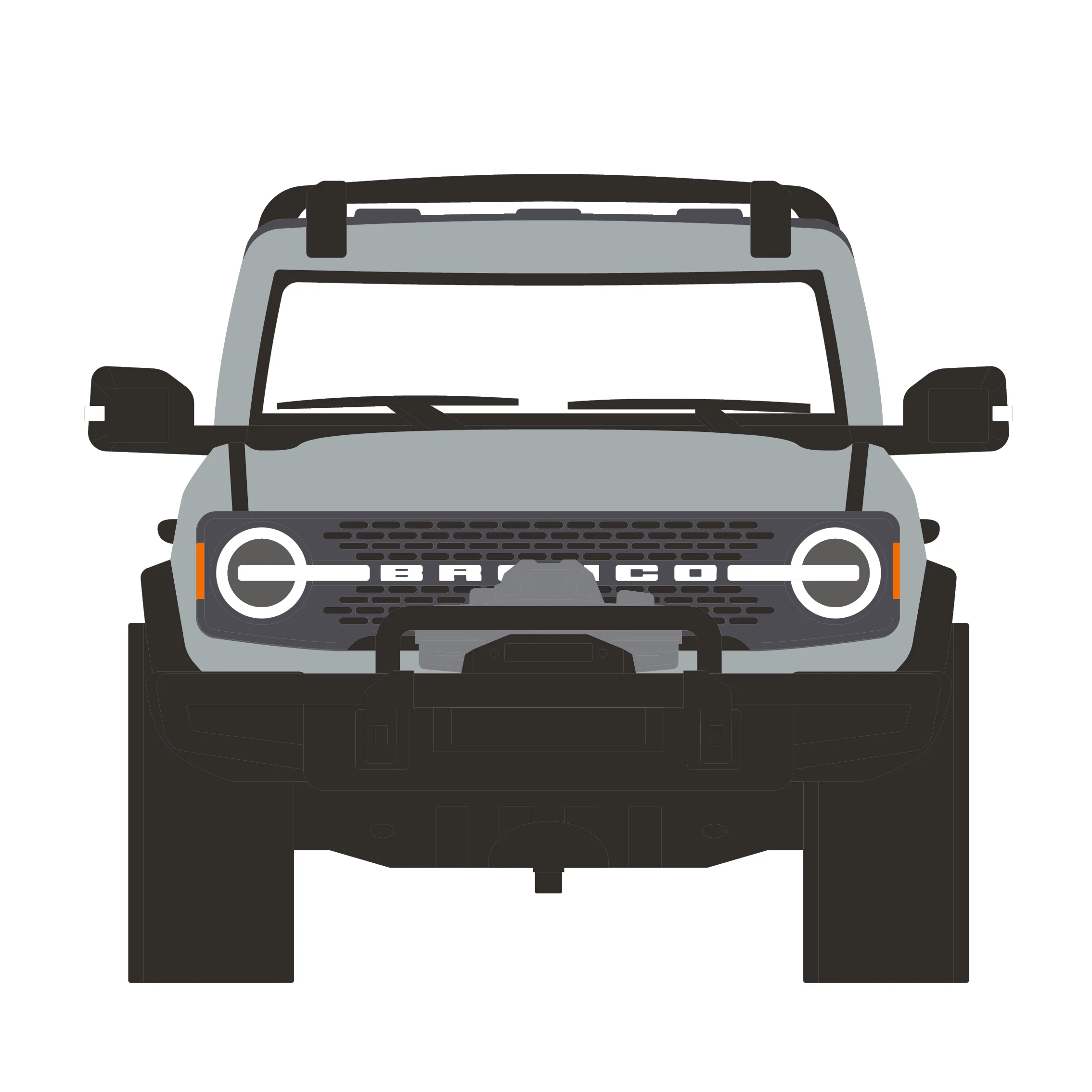 2021 Ford Bronco 4-Door Badlands Cactus Grey w/ Trailer and Motorcycle (Hitch & Tow Series 33) Diecast 1:64 Scale Model - Greenlight 32330D - Image 12