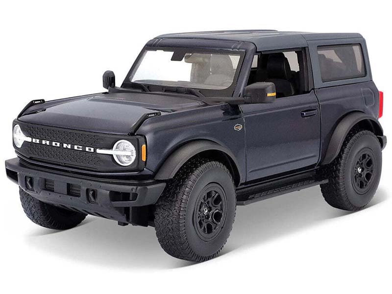 2021 Ford Bronco Wildtrak - Dark Blue (Special Edition) Diecast 1:18 Model SUV - Maisto 31456BL