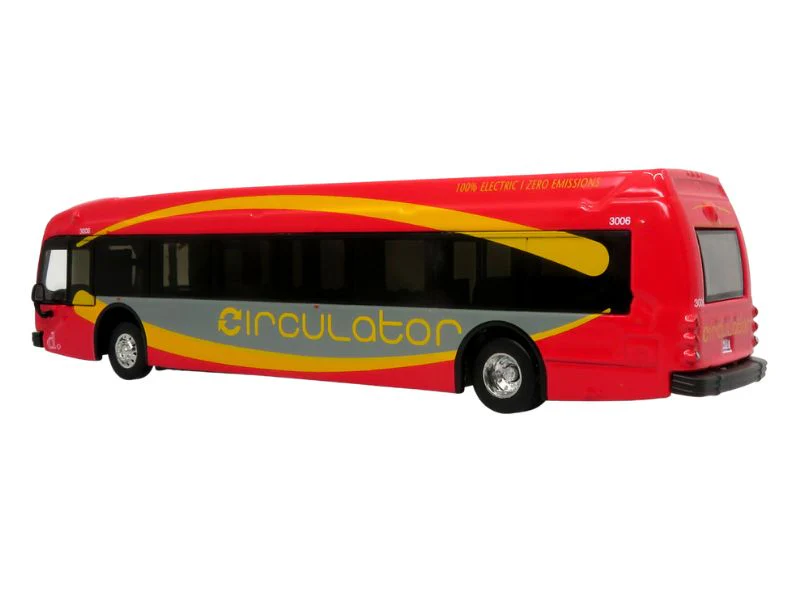 2021 Proterra ZX5 Electric Transit Bus: Washington, D.C. Circulator Diecast 1:87 Scale Model - Iconic Replicas 87-0309 - Image 2