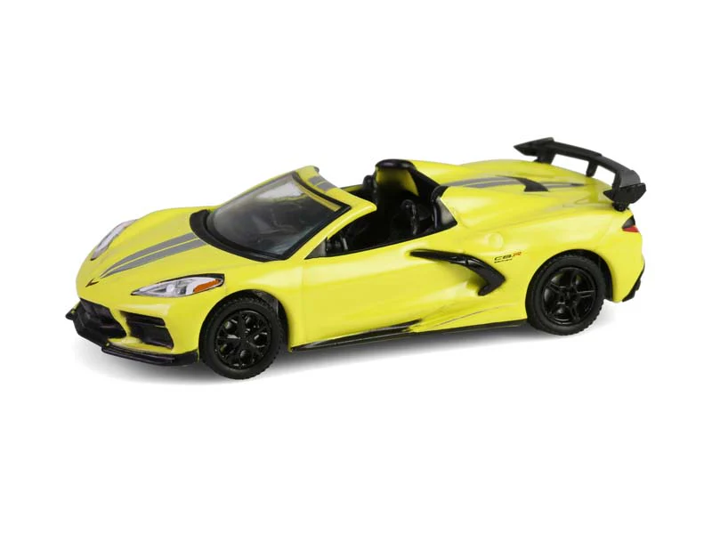 2022 Chevrolet Corvette C8.R Championship Edition Convertible - Yellow (Barrett-Jackson Series 15) Diecast 1:64 Scale Model - Greenlight 37320F