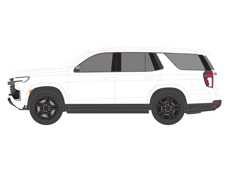 2022 Chevrolet Tahoe Police Pursuit Vehicle (PPV) White w/ Lights - Hot Pursuit (Hobby Exclusive) Diecast 1:64 Scale Model - Greenlight 43001 - Image 4