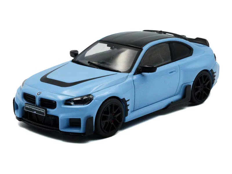2023 BMW M2 M Performance Zandvoort Blue w/ Black Top Diecast 1:43 Scale Model - Solido S4314601