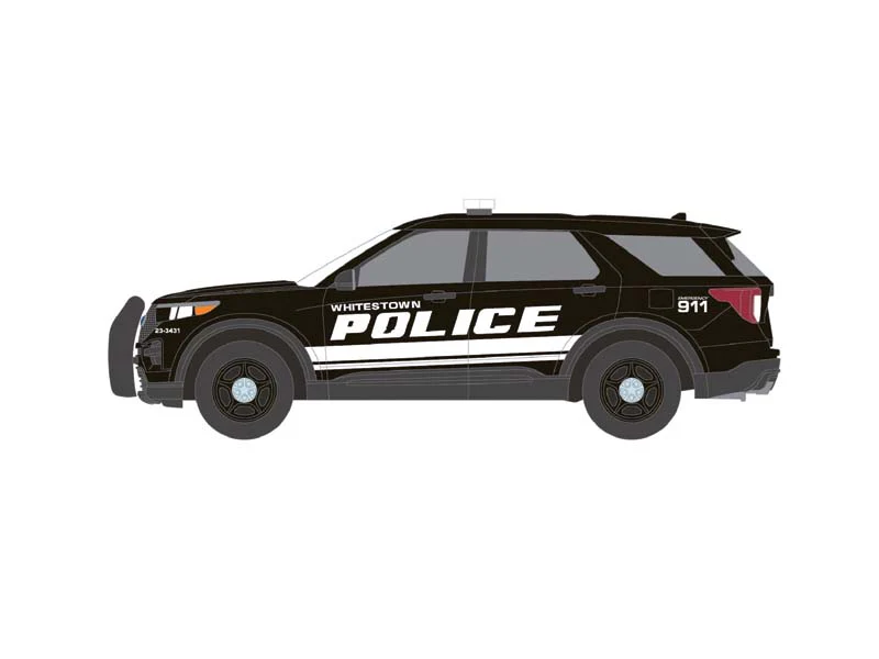 2023 Ford Police Interceptor Utility – Whitestown Police Dept., Whitestown, IN (Hot Pursuit Series 47) Diecast 1:64 Scale Model - Greenlight 43050D - Image 7