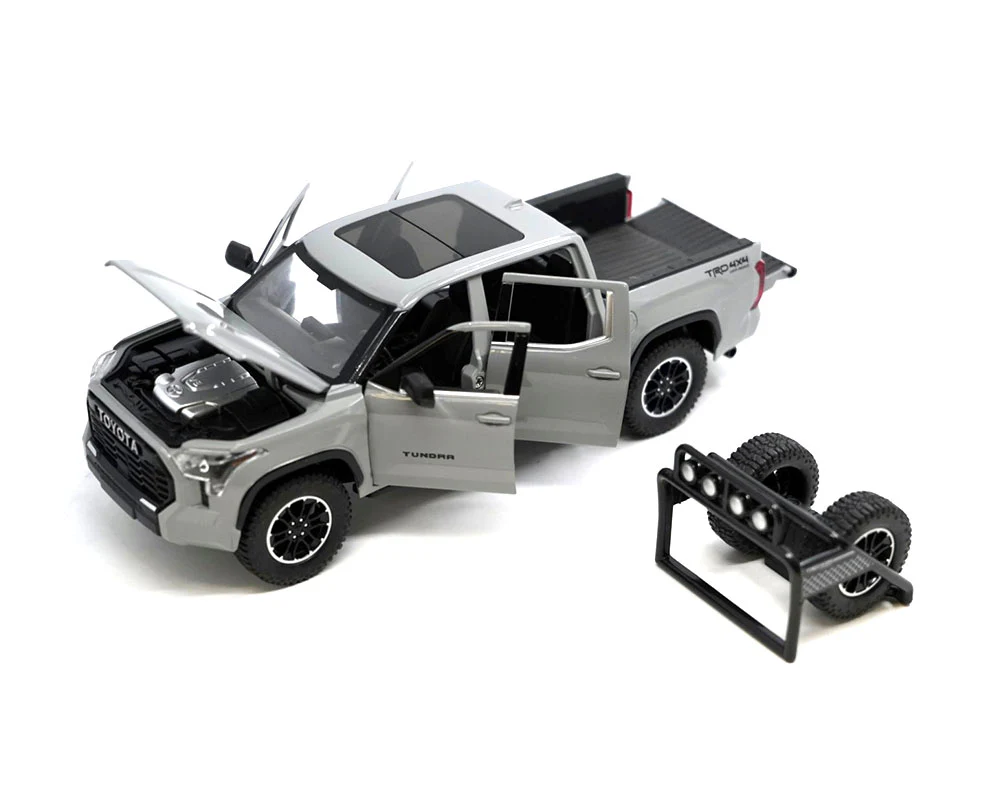 2023 Toyota Tundra TRD Off-Road 4×4 – Cement Grey Diecast 1:24 Scale Model - H08555RCM - Image 2