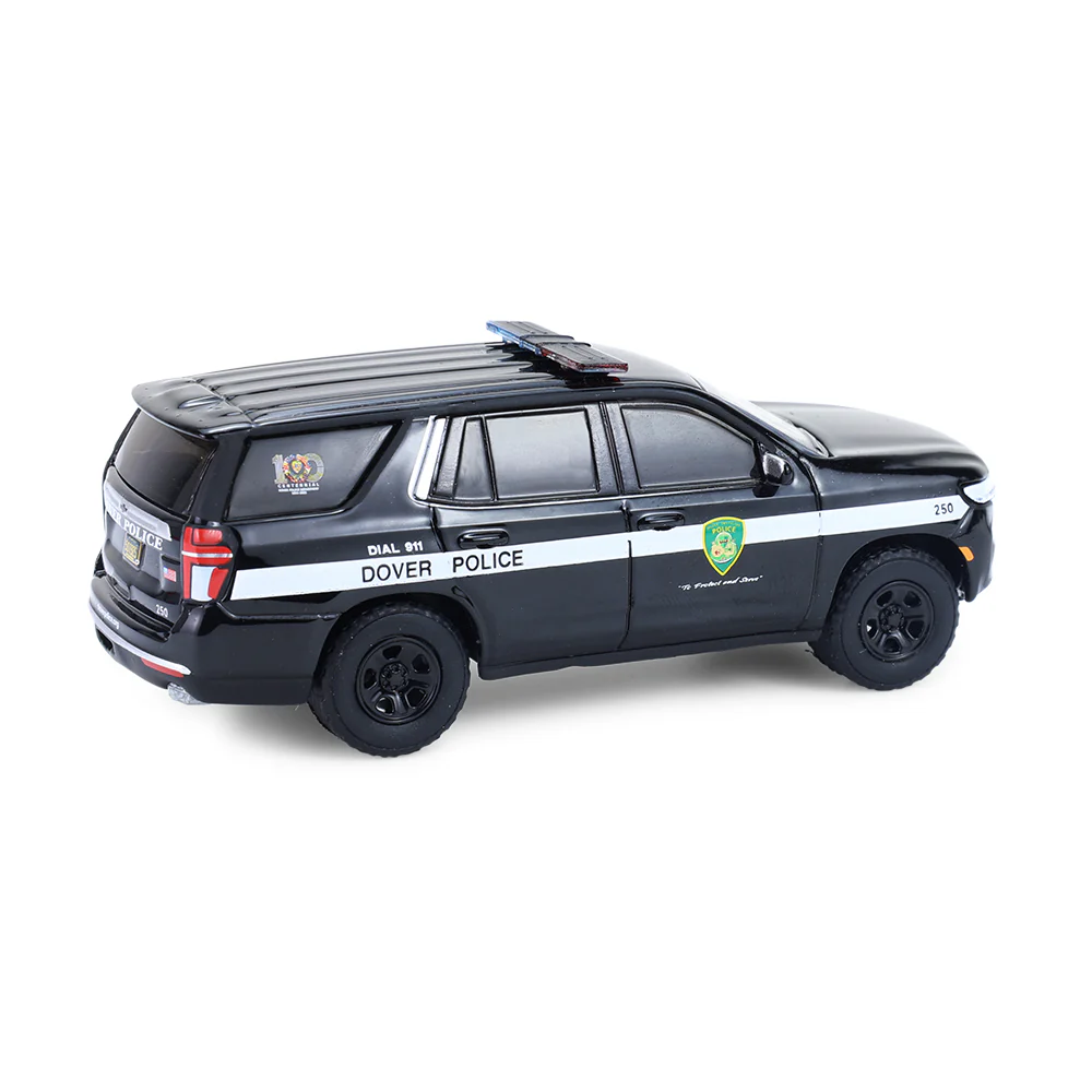 2024 Chevrolet Tahoe – Dover Police – 100th Anniversary Edition Diecast 1:64 Scale Model - Greenlight 30549 - Image 3