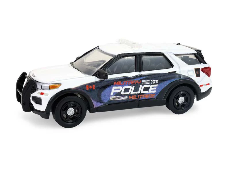 2024 Ford Police Interceptor Utility - Canada Military (Hot Pursuit - Canada Special Edition) Diecast 1:64 Scale Model - Greenlight 43065E