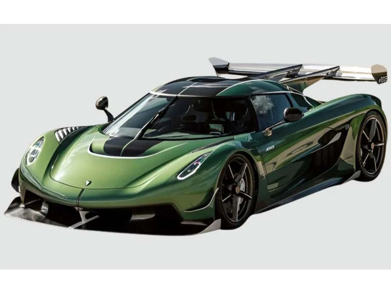 2024 Koenigsegg Jesko Green (Limited Edition Resin Model) 1:18 Scale Model - GT Spirit GT927