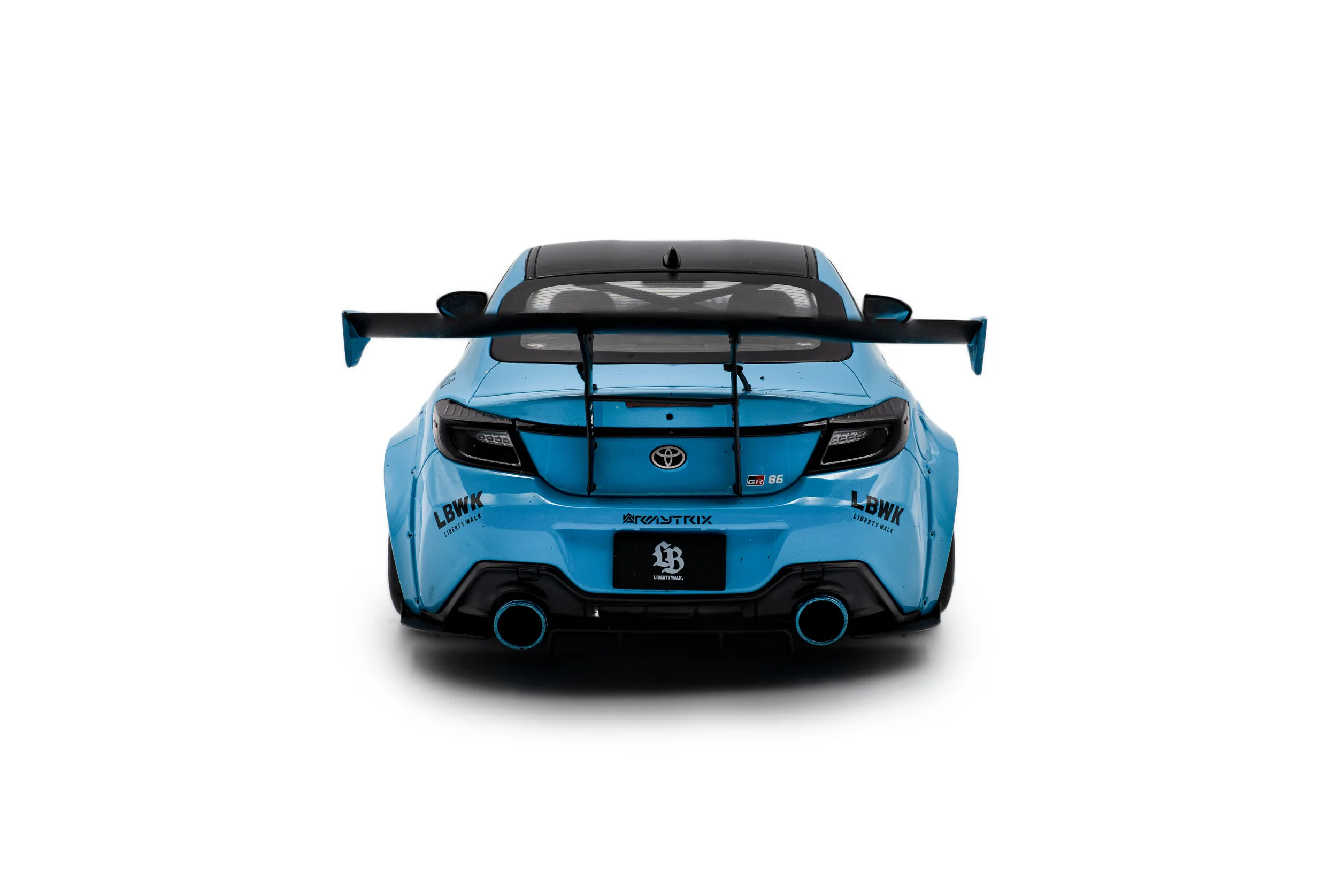 2024 Toyota GR86 Liberty Walk Body Kit – Baby Blue Diecast 1:18 Scale Model - Solido S1813601 - Image 6