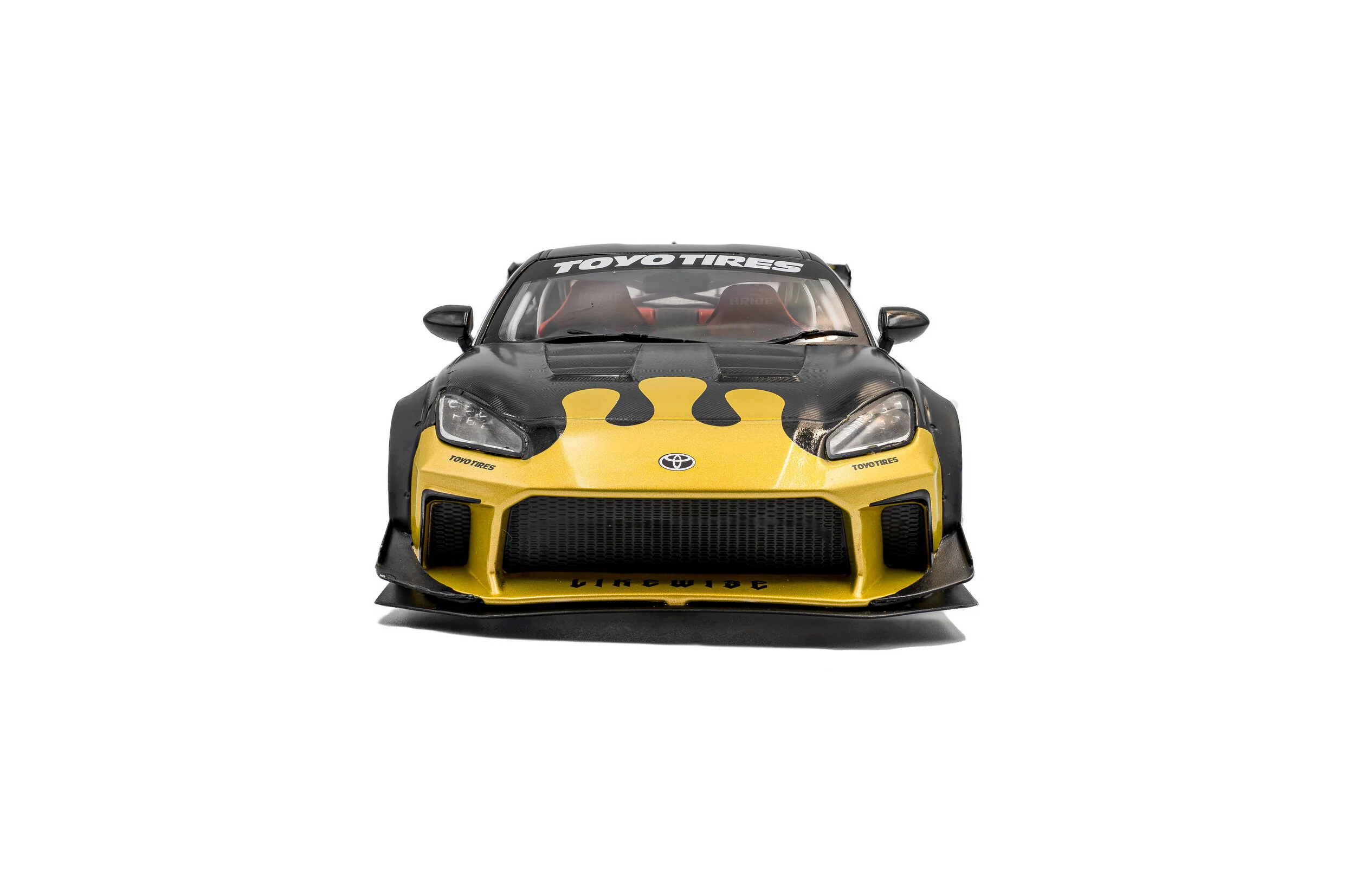2024 Toyota GR86 Liberty Walk Body Kit Black & Gold Diecast 1:18 Scale Model - Solido S1813603 - Image 3