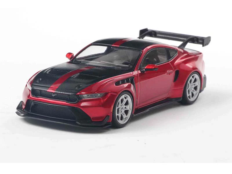 2025 Ford Mustang GTD Metallic Dark Red Diecast 1:43 Scale Model - IXO America MOC34422