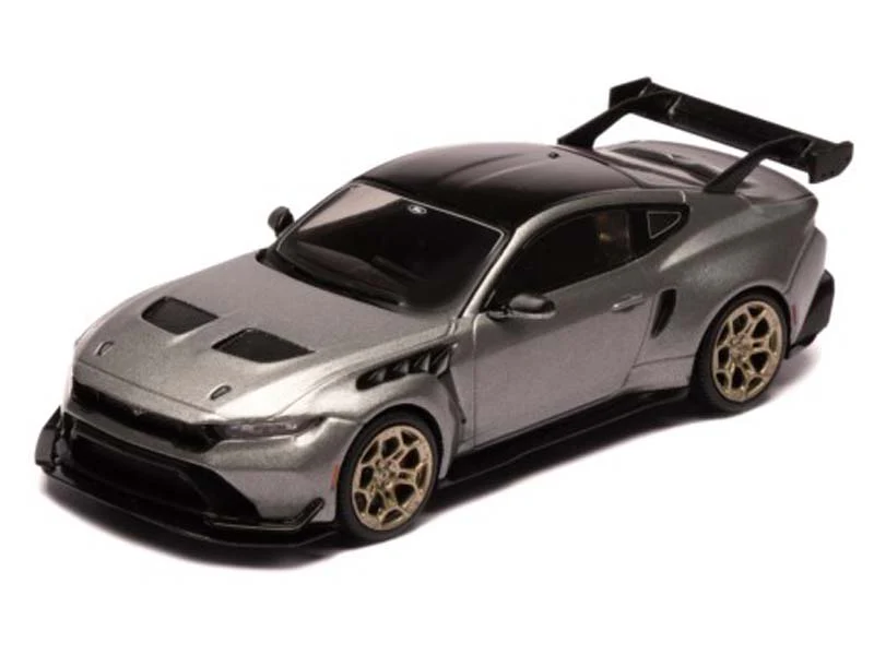 2025 Ford Mustang GTD Metallic Grey Diecast 1:43 Scale Model - IXO America MOC34322
