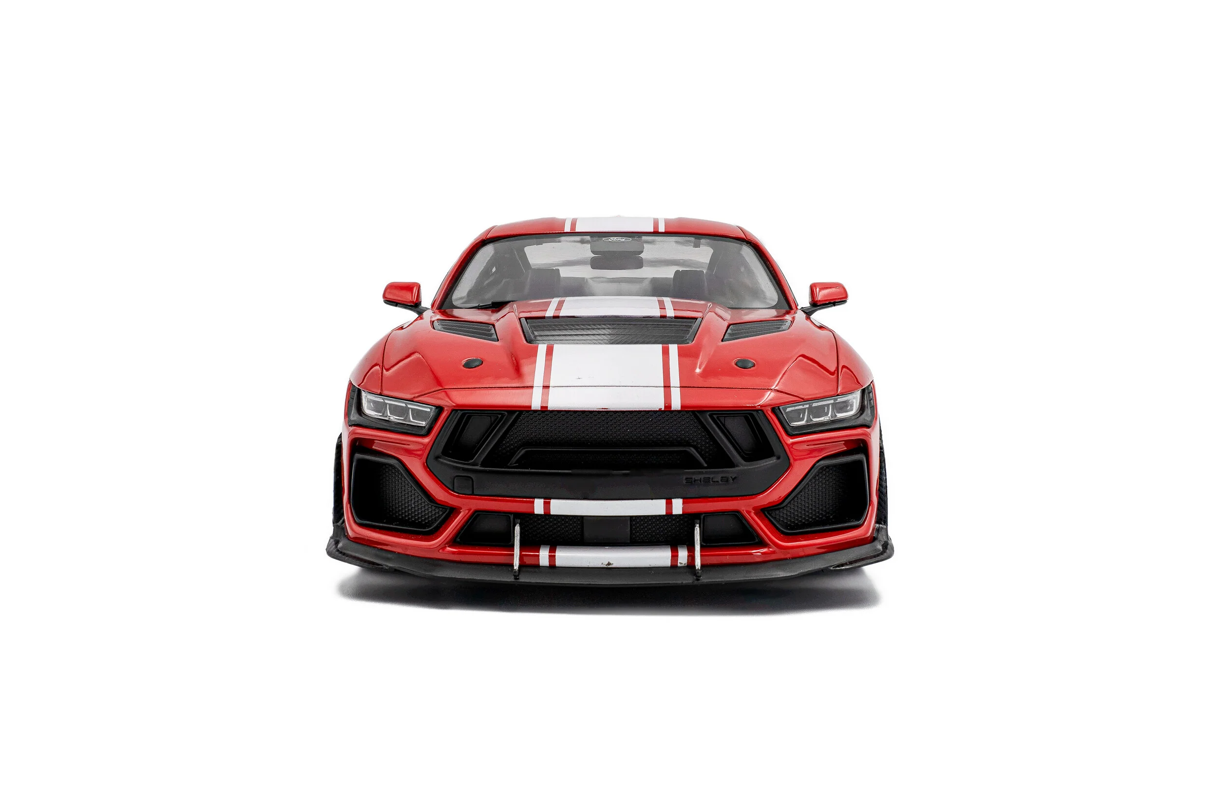 2025 Ford Mustang Shelby Super Snake Race Red Diecast 1:18 Scale Model - Solido S1813801 - Image 3