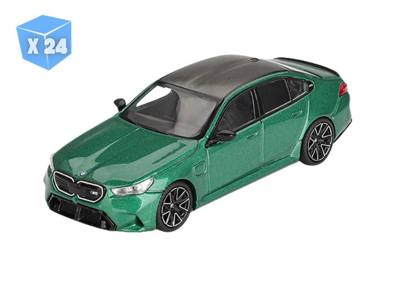 24 PACK BMW M5 (G90) Isle of Man – Green Metallic (Mini GT) Diecast 1:64 Scale Model - TSM MGT01086